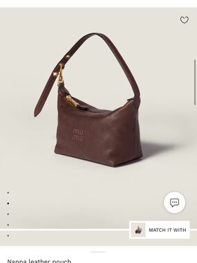 Miu Miu Nappa Leather Pouch - worn only once!